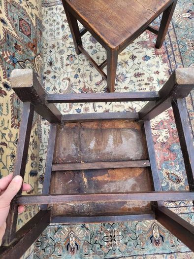 Pair of antique oak chairs circa 1800