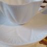 Shelley porcelain,dainty white,2 cups,2 saucers Image 5