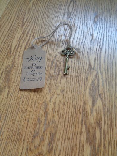 Key Shaped Bottle Opener x 3 With Souvenir Card for Sale