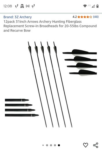 New Straight Bow and Arrows
