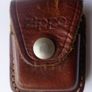 Zippo wind proof lighter with original brown leather case Image 9