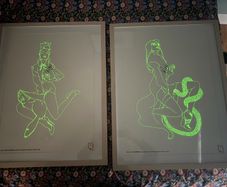 Rare Framed, Glow In the Dark Prints