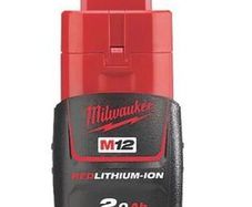 Milwaukee M12B2 M12 12v 2Ah Red Lithium-Ion Battery