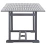 9 Piece Garden Dining Set Solid Acacia Wood Grey Image 5