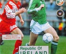 Very Rare 1992 Republic of Ireland v United States of America USA International Programme
