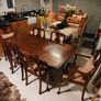 Mahogany Dining Table and 6 Chairs Image 2