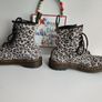 Dr Martens 1460 8 hole panther leopard leather boots UK4 EU37 US6 Image 8