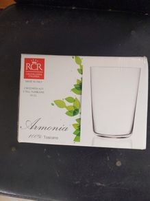 2 pack RCR Crystal Tall Glasses