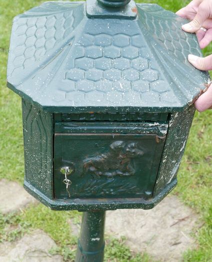 Cast Iron Freestanding Pole Post Box