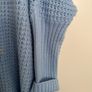 Delightful Blue Sloppy Joe jumper with shiny motif Image 4