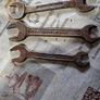 Antique Snail Brand Open-Ended Spanners / Wrenches Set of 3 Postage Available or Collection Image 10