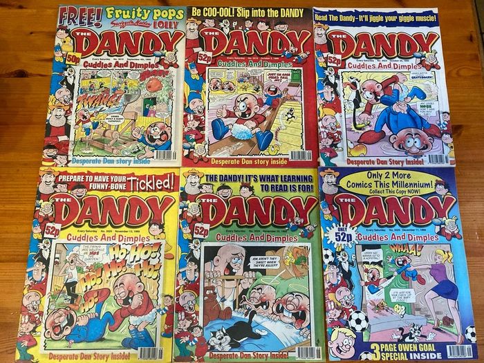 Comics: 'The Dandy' 1996,1998 and 1999 (73 numbers)