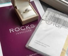 Engagement ring from Rocks ( lab grown diamond )