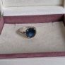 Pandora midnight star blue cristal ring in great condition size (56) Image 3