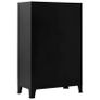 Filing Cabinet with 6 Doors Industrial Black 75x40x120 cm Steel Image 4