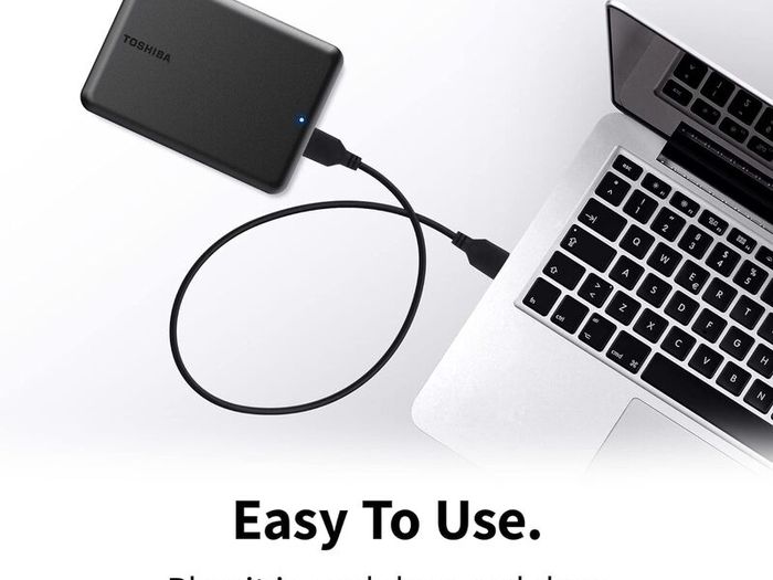 Toshiba Canvio Partner 2TB Portable 2.5 External Hard Drive, USB 3.2, Mac & Windows compatible. (HDTB520EK3AB)