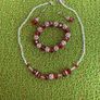 Beaded Glittery Necklace/Bracelet/Earrings Image 2