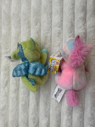 Russ Petooties Pets Rainbow Unicorn and Dragon Plush approx. 5 Please see photos