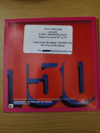 Paul Weller Come Together Early Morning Rain Promo CD Single
