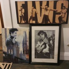 Set of 3 Elvis Presley Wall Art Prints