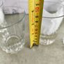 Multi-Purpose Crystal Beverage Tumbler Drinking Glass Set of 4 each 2 matching not stamped.. Image 5