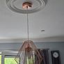 Modern rose gold pendant lightning, two pieces Image 7