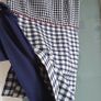 PRECIS navy white red shift dress with pockets Sz 10 UK Image 8