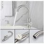GRIFEMA Bathroom Basin Mixer Tap Stainless Steel, 360 Swivel, Hot & Cold Water Control, Water-Saving Image 3
