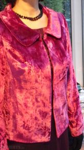 Crushed Velvet Jacket for a Winter wedding
