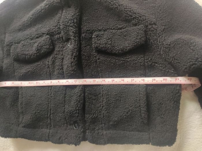 Bershka Black Teddy Fleece Jacket Size L