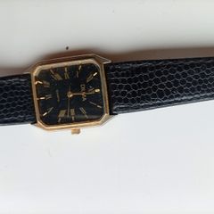 Vintage 1980s Dilma Quartz Dress Watch. Classic Geometric Tank Style