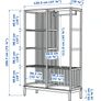 Open wardrobe with sliding door Image 3