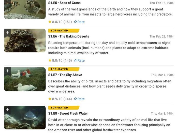 David Attenborough: The Living Planet - The Complete Series DVD (2003)