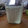 Ceramic Vintage Basket Planter with Handles Image 4