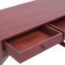 Computer Desk Brown 132x47x77 cm Solid Mahogany Wood Image 3