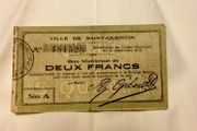 French WW1 Emergency Bank Notes September 1915
