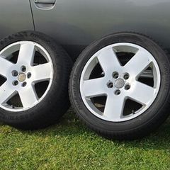 Original Audi A8 D3 Fat Five 18Inch Alloy Wheels With Tyres 255 45 R18