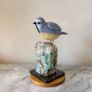 Hand-Carved Blue & Yellow Gemstone Blue Tit Image 7