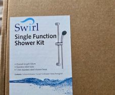 Swirl shower kit chrome