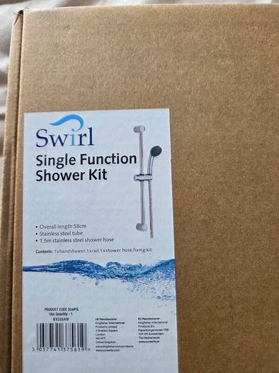 Swirl shower kit chrome