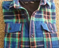 Boys Shirt/NEXT Boys Cosy Check Shirt .. Age 8/9 Years .. Height 128cm ..Final Price Drop