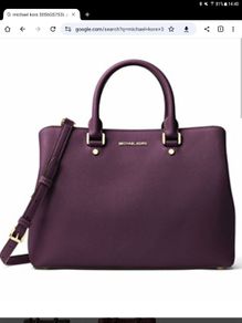Michael Kors - Saffiano Leather Bag - Plum - BNWT RRP 395