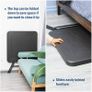 BRAND NEW Folding Table with Steel Frame Legs Wood Grain Foldable Table Outdoor Camping Image 4