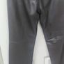 chocolate brown real leather trousers Image 8