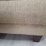 Cream padded large ottoman in very good condition Image 3
