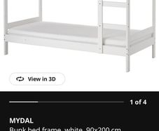 ikea white bunk bed
