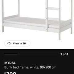 ikea white bunk bed