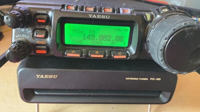 Yaesu FT 857D and Yaesu FC 50