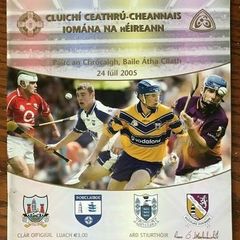 2005 Cork v Waterford & Clare v Wexford - GAA Senior Hurling Quarter Final Programme