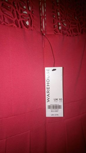 Warehouse red dress size 10 for sale new with tags